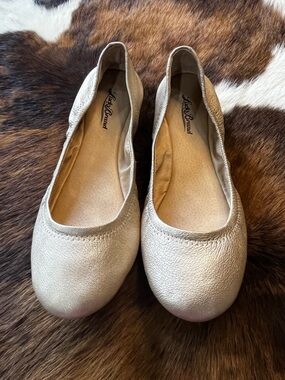 Lucky Brand Metallic Gold Ballet Flats - Women's